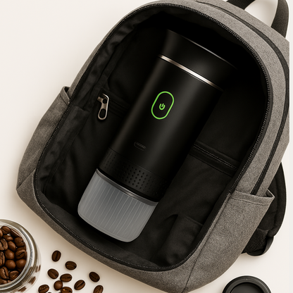 ☕ BREWGO — 3‑in‑1 Portable Espresso Power